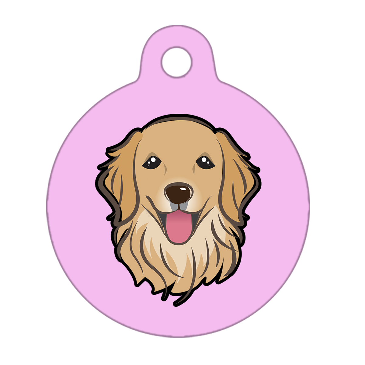 38mm Diameter Large Size - Golden Retriever Dog