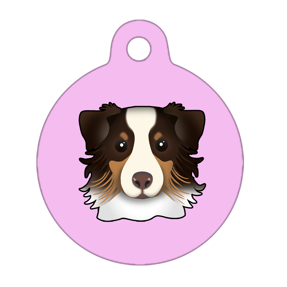 25mm Diameter Small Size - Australian Shepherd Dog