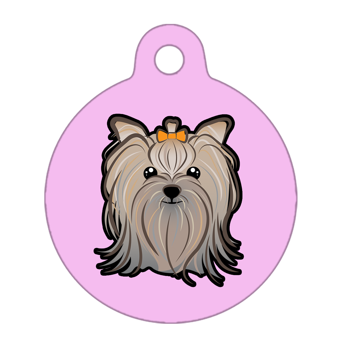 25mm Diameter Small Size - Yorkshire Terrier Dog