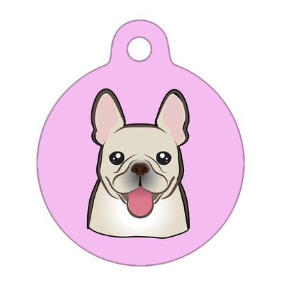 38mm Diameter Large Size - French Bulldog Design