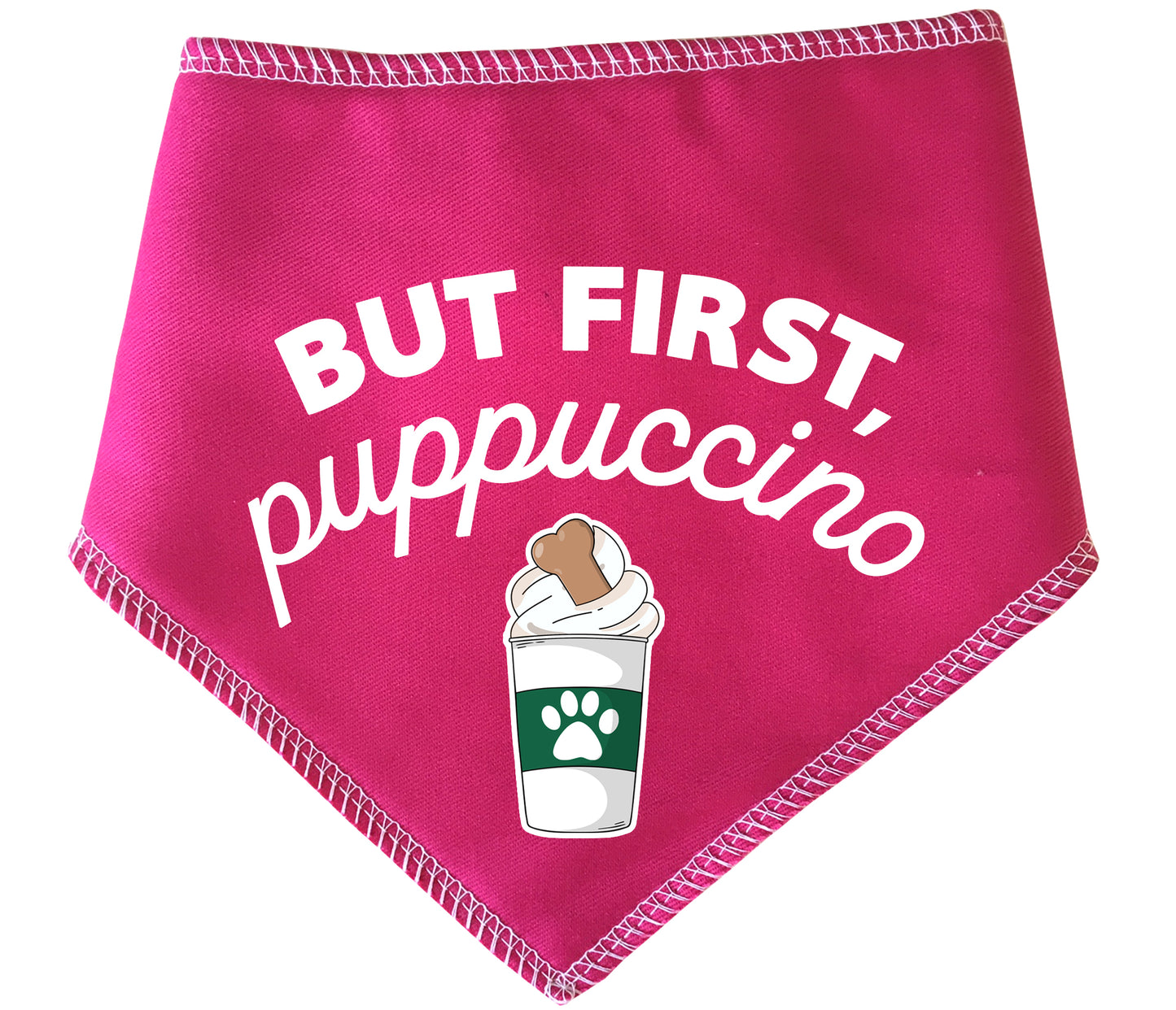 But First Puppuccino Coffee Dog Bandana