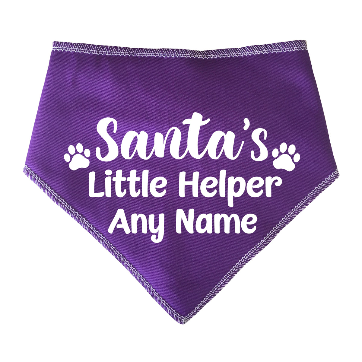 Santa's Little Helper Personalised Dog Bandana
