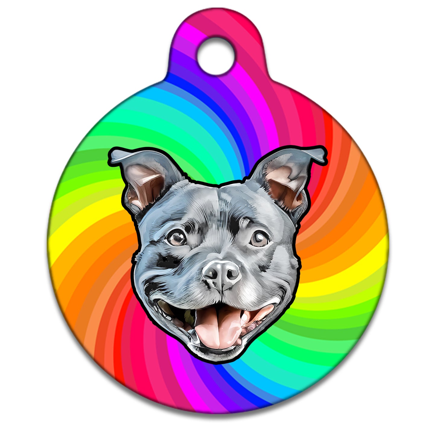 38mm Diameter Large Size - Staffie Dog