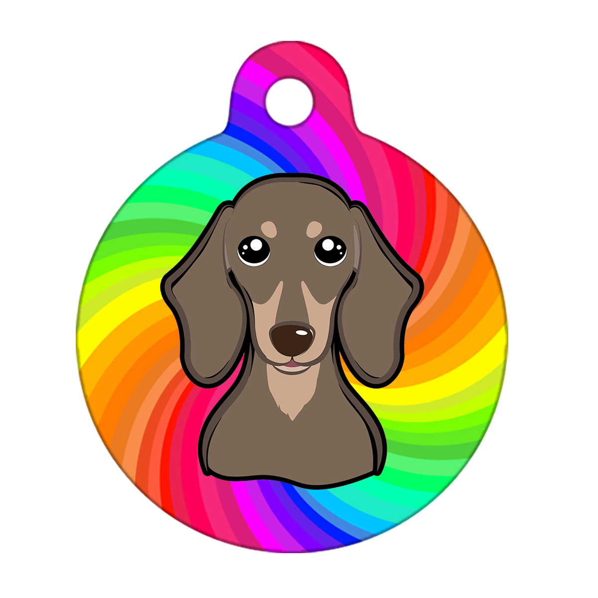 38mm Diameter Large Size - Dachshund Dog