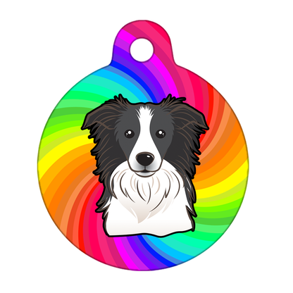 25mm Diameter Small Size - Border Collie Dog