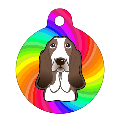 25mm Diameter Small Size - Basset Hound Dog