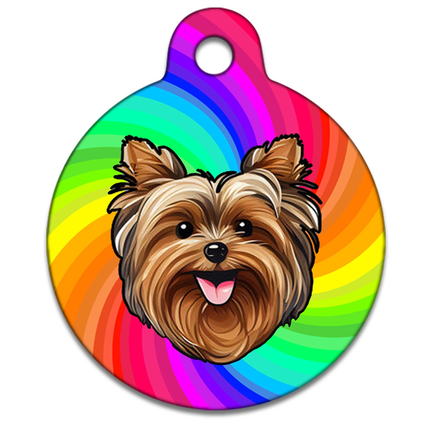 25mm Diameter Small Size - Yorkshire Terrier Dog