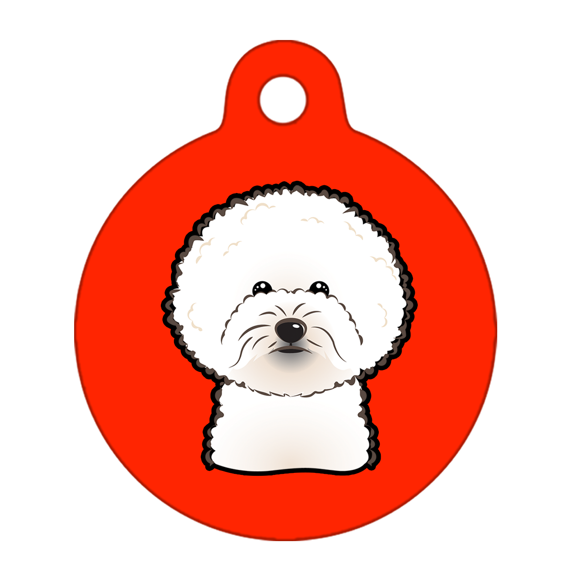 25mm Diameter Small Size - Bichon Frise Dog