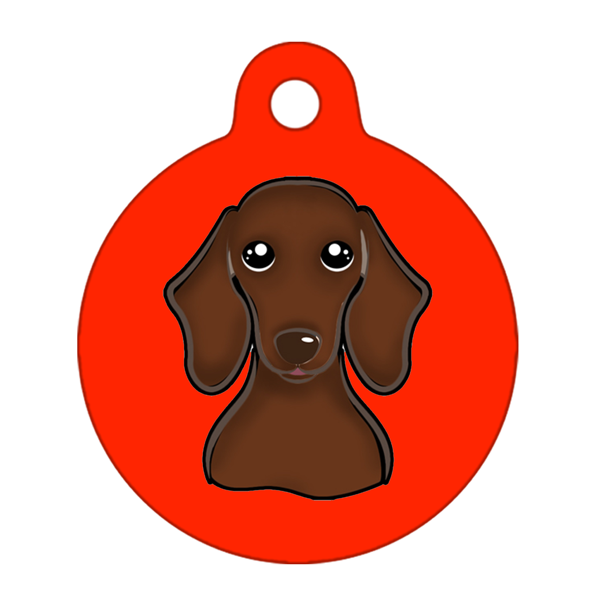 38mm Diameter Large Size - Dachshund Dog