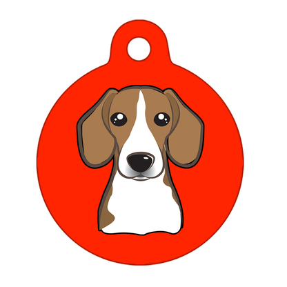 19mm Diameter Tiny Size - Beagle Dog