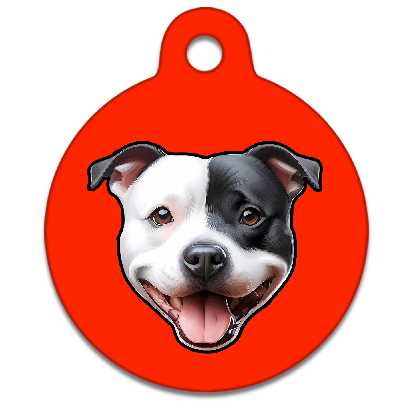 38mm Diameter Large Size - Staffie Dog