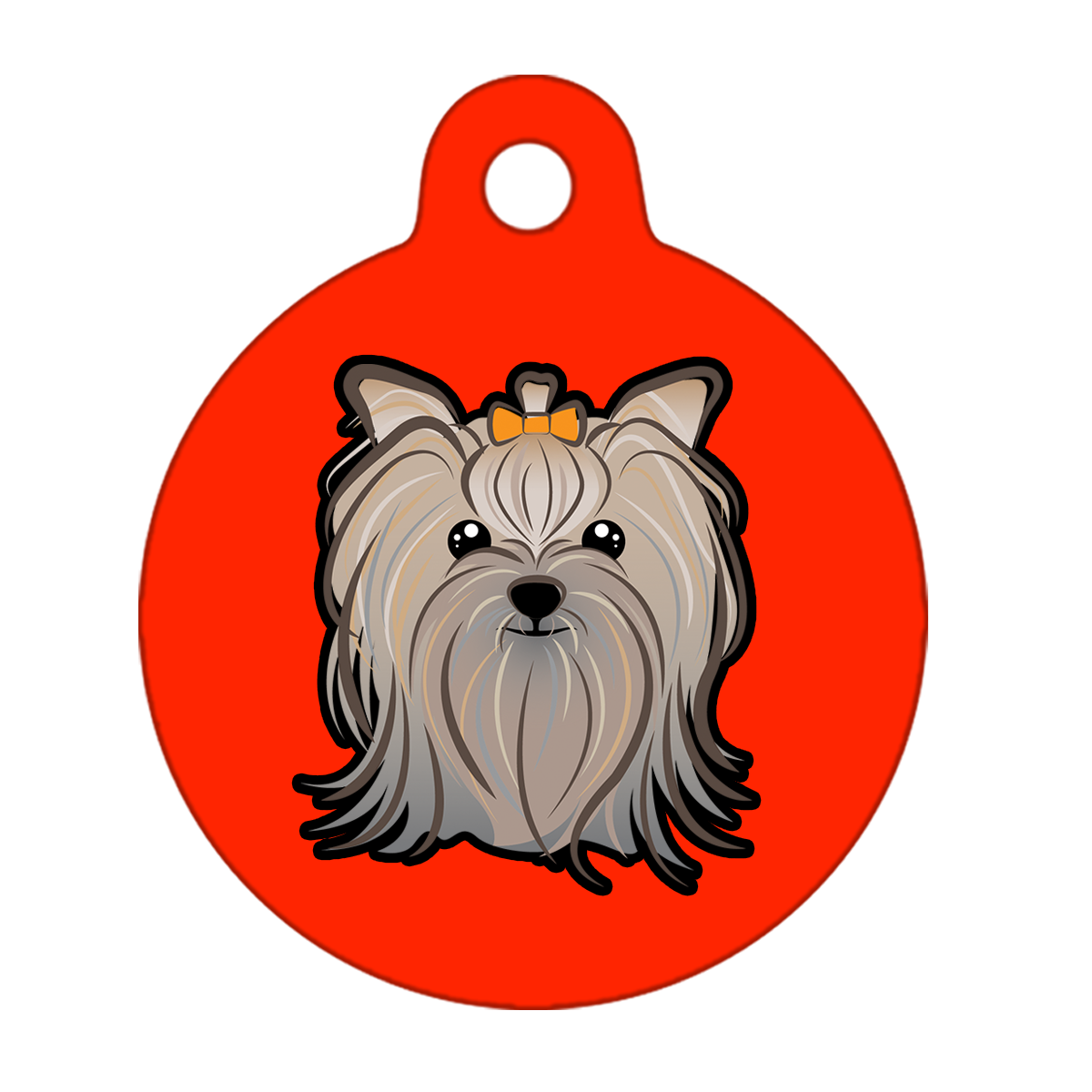 25mm Diameter Small Size - Yorkshire Terrier Dog