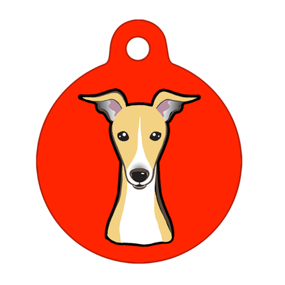 25mm Diameter Small Size - Whippet Dog