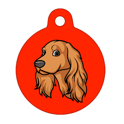 38mm Diameter Large Size - Cocker Spaniel Design