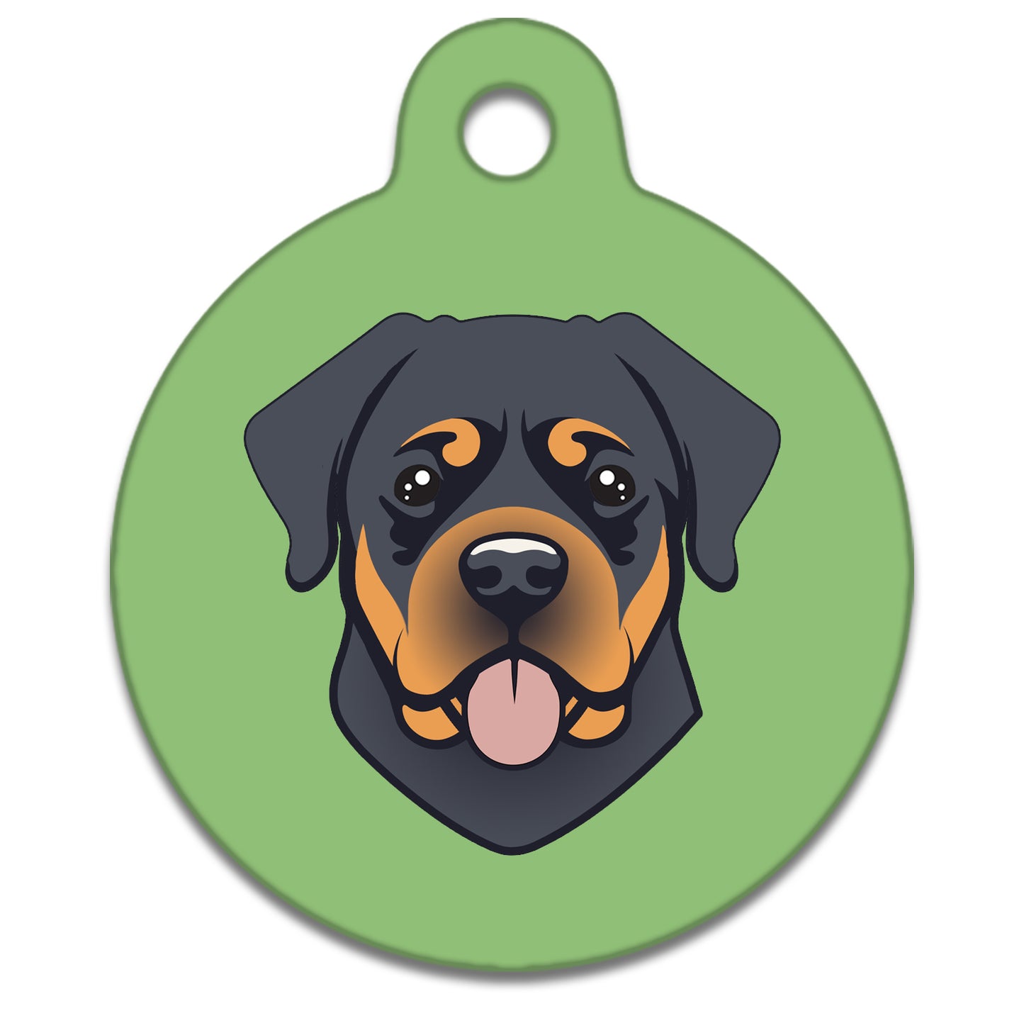 19mm Diameter Tiny Size - Rottweiler Dog