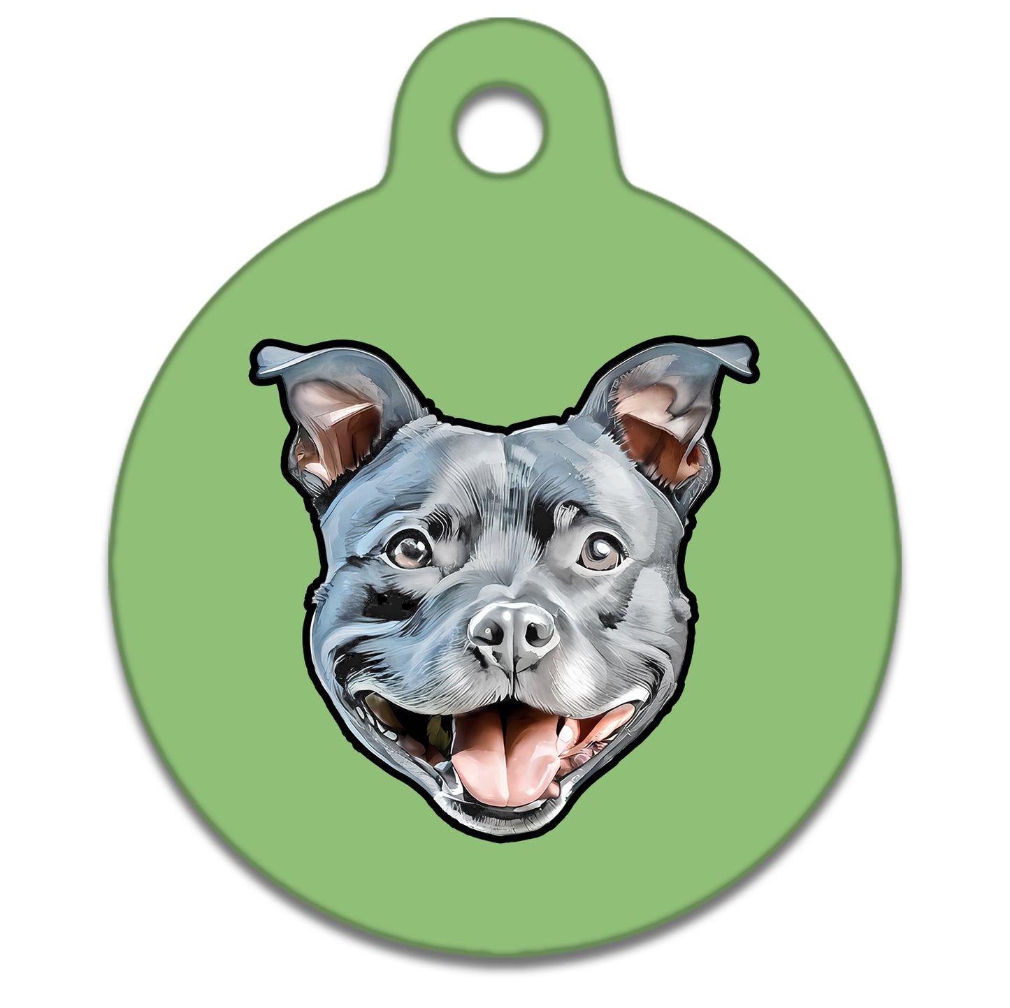 38mm Diameter Large Size - Staffie Dog