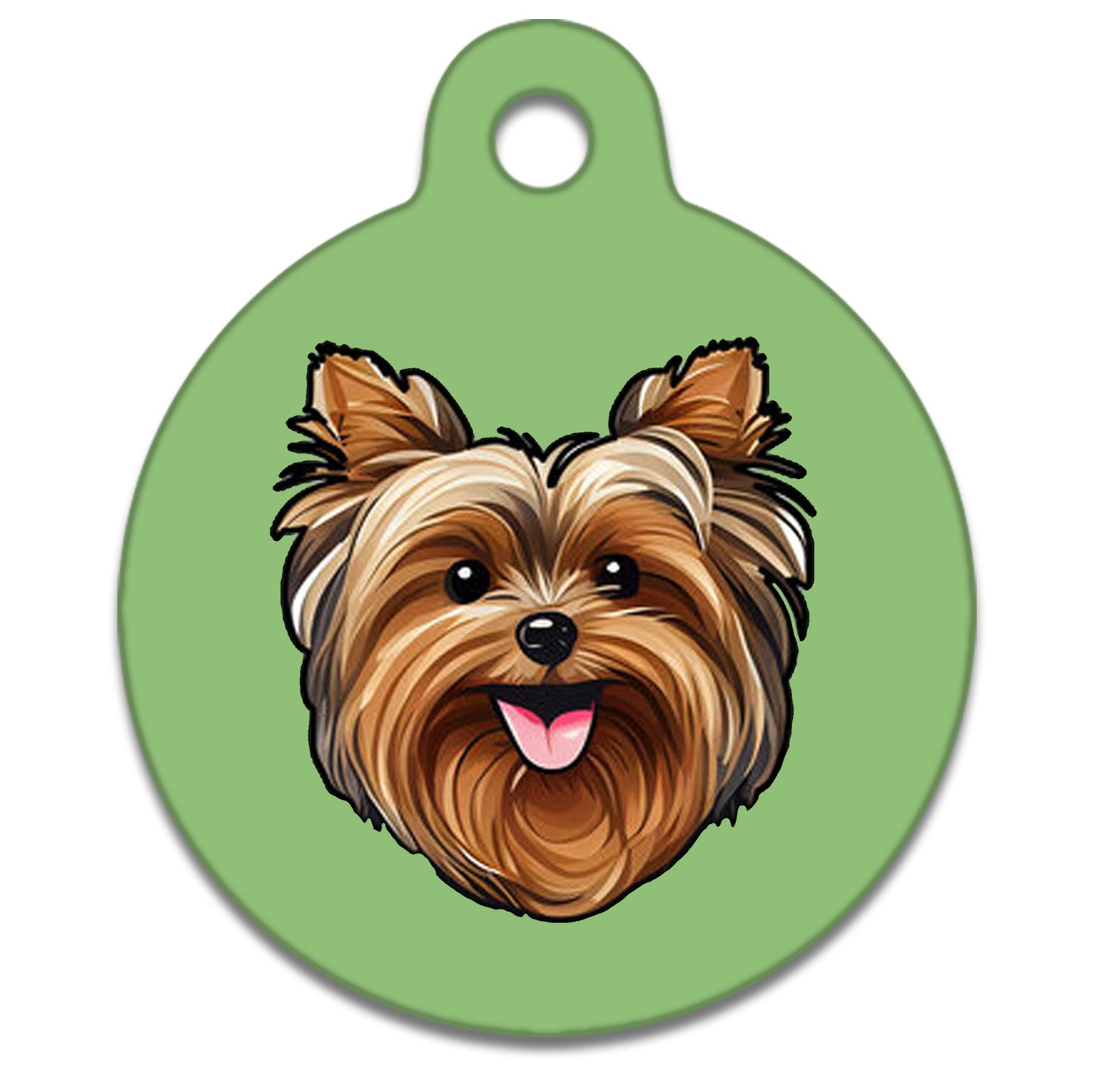 25mm Diameter Small Size - Yorkshire Terrier Dog