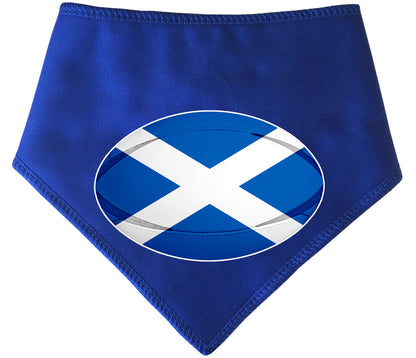 Scotland Rugby Ball Scottish Flag Blue Dog Bandana