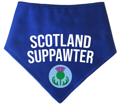 Scotland Suppawter Thistle Badge Blue Dog Bandana