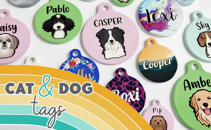 Navy - Pet ID Tag