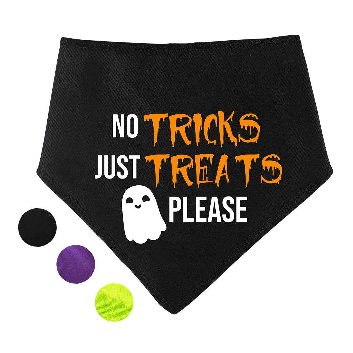 No Tricks Just Treats Dog Bandana