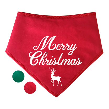 Merry Christmas Vintage Style Dog Bandana