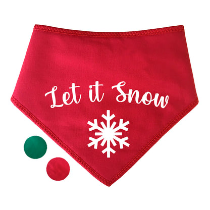 Let It Snow Dog Bandana