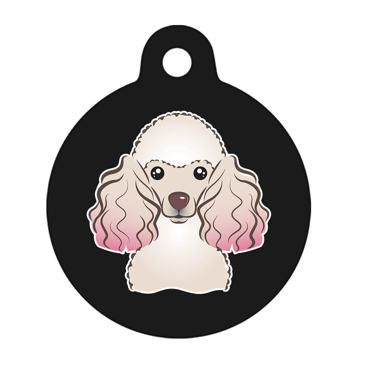 19mm Diameter Tiny Size - Poodle Design