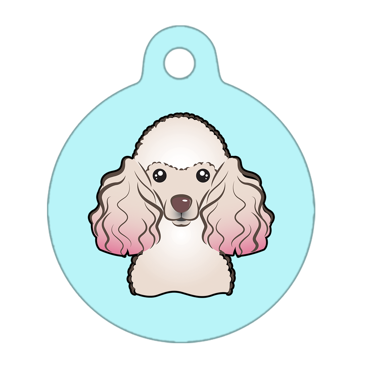 25mm Diameter Small Size - Poodle Design