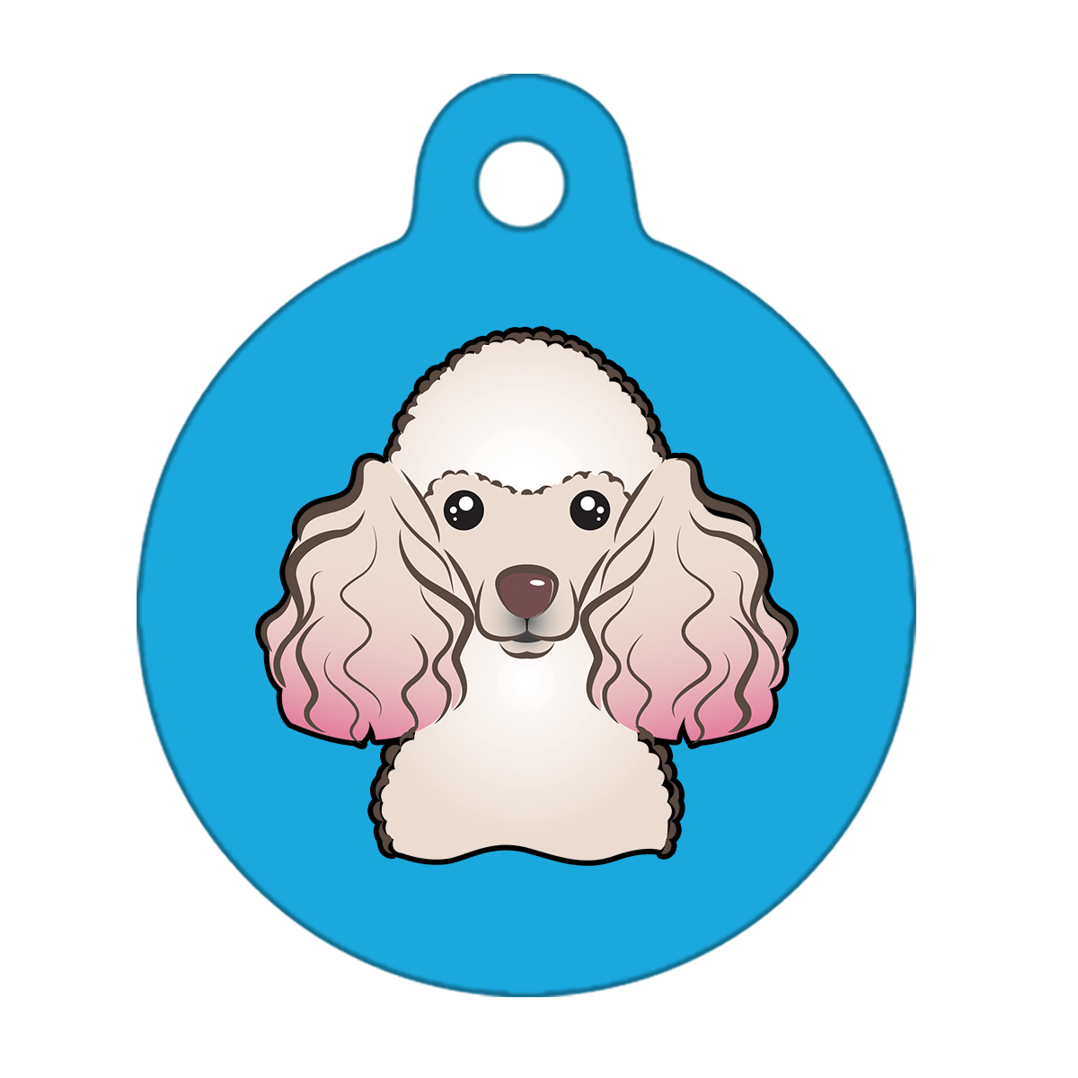 19mm Diameter Tiny Size - Poodle Design