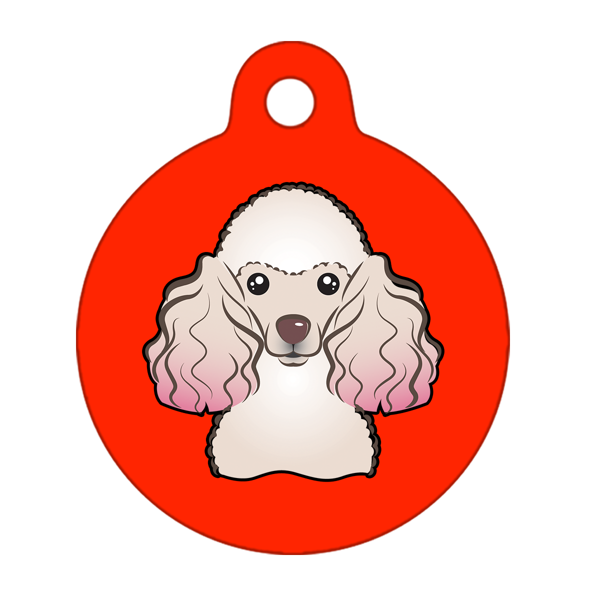 19mm Diameter Tiny Size - Poodle Design