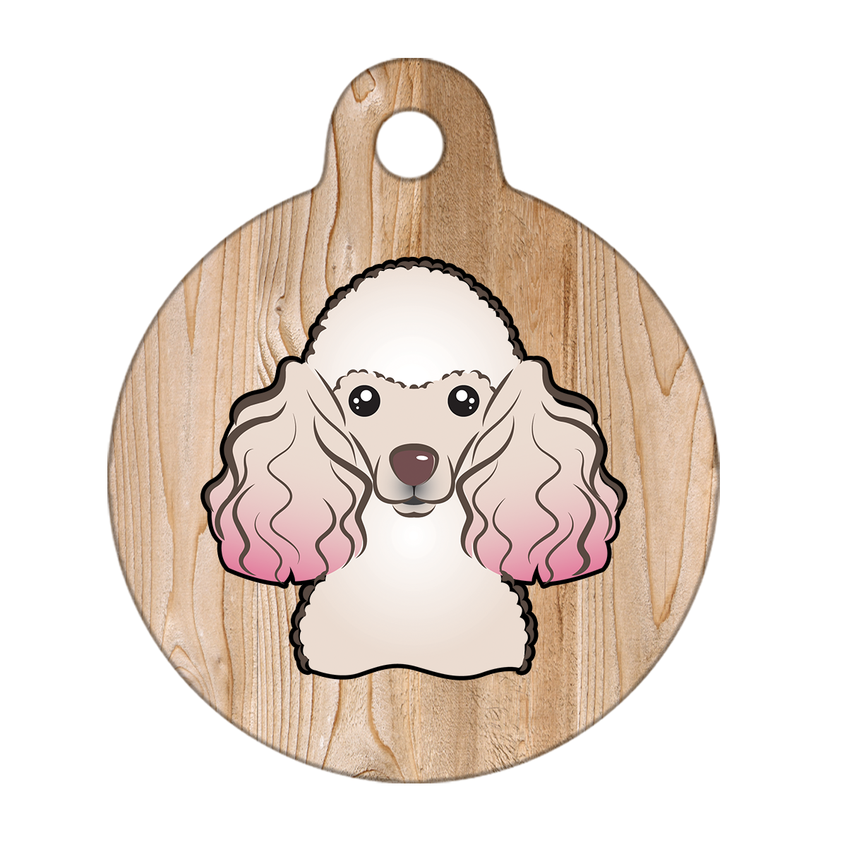 19mm Diameter Tiny Size - Poodle Design