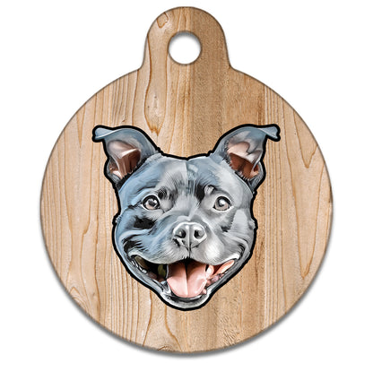 31mm Diameter Medium Size - Staffie Dog