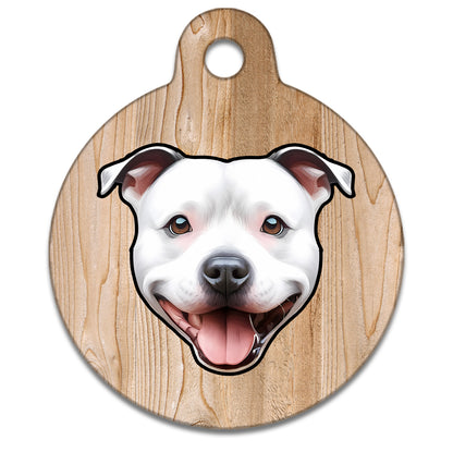 38mm Diameter Large Size - Staffie Dog