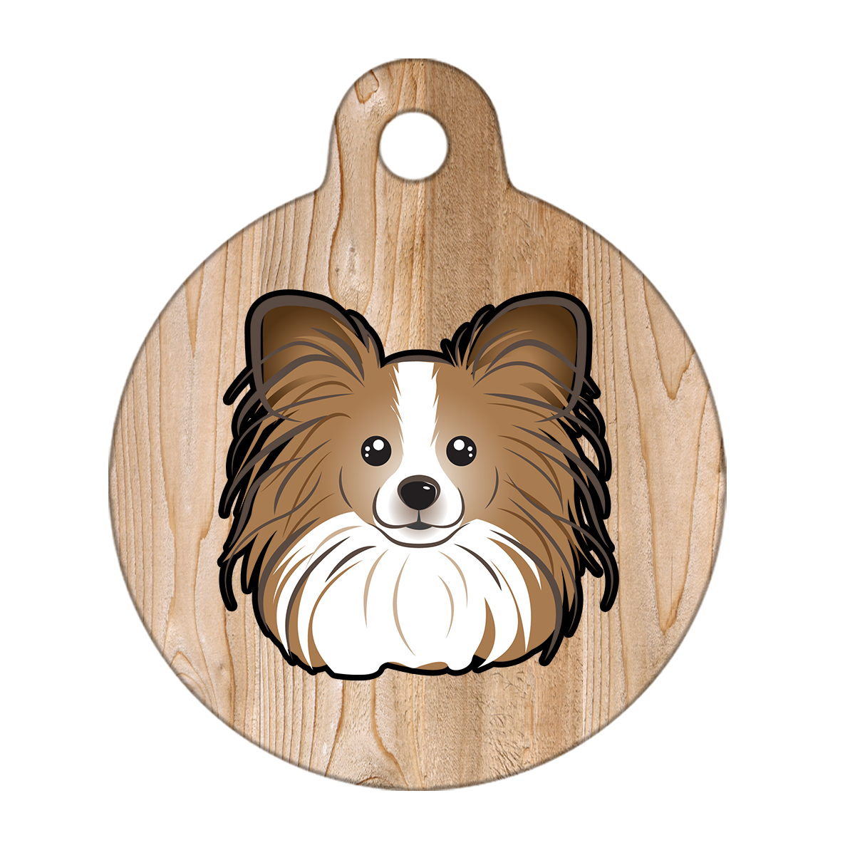 38mm Diameter Large Size - Papillon Dog