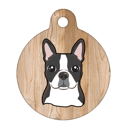 38mm Diameter Large Size - Boston Terrier Dog