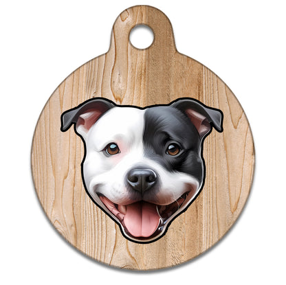 31mm Diameter Medium Size - Staffie Dog