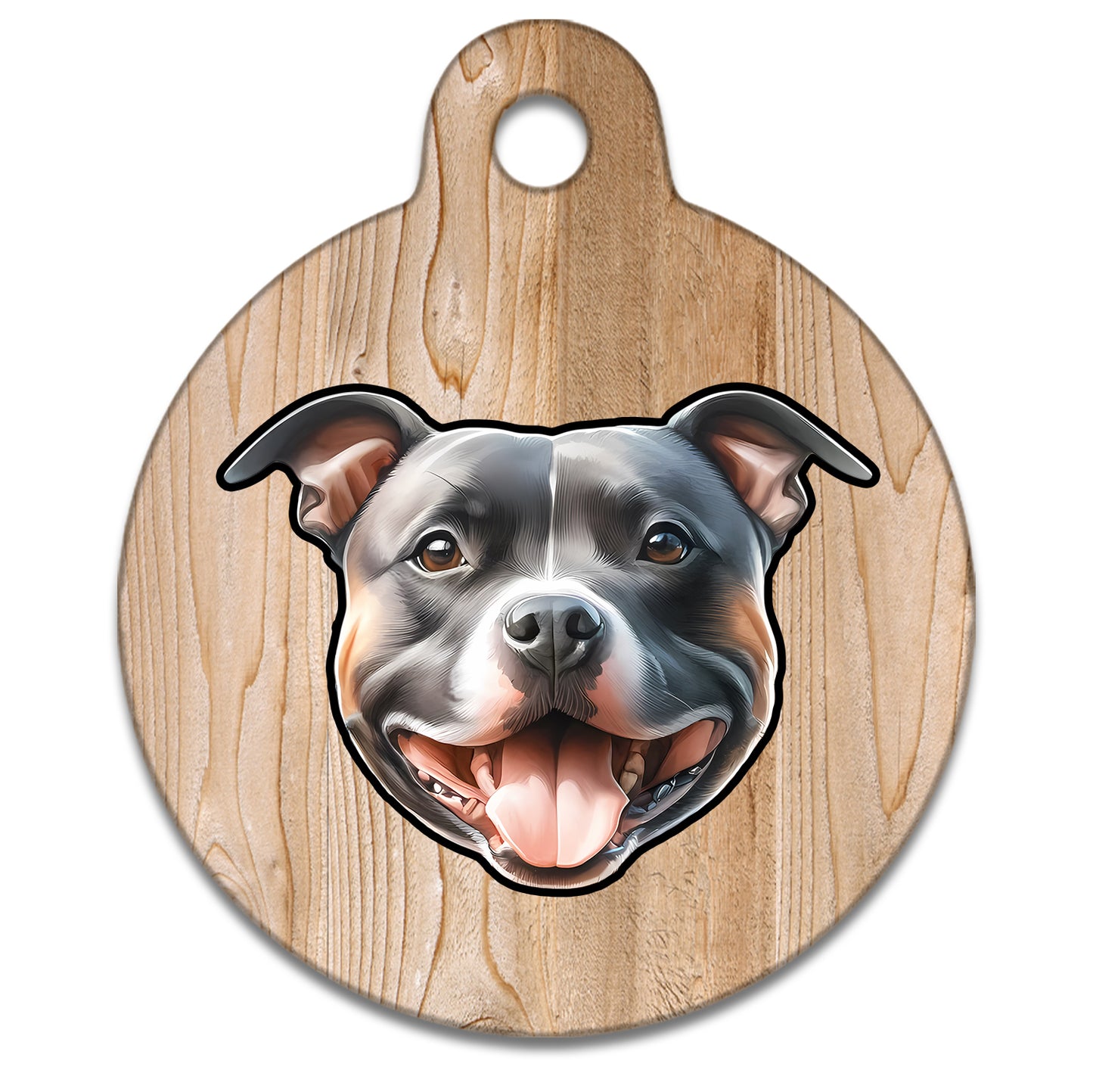 38mm Diameter Large Size - Staffie Dog