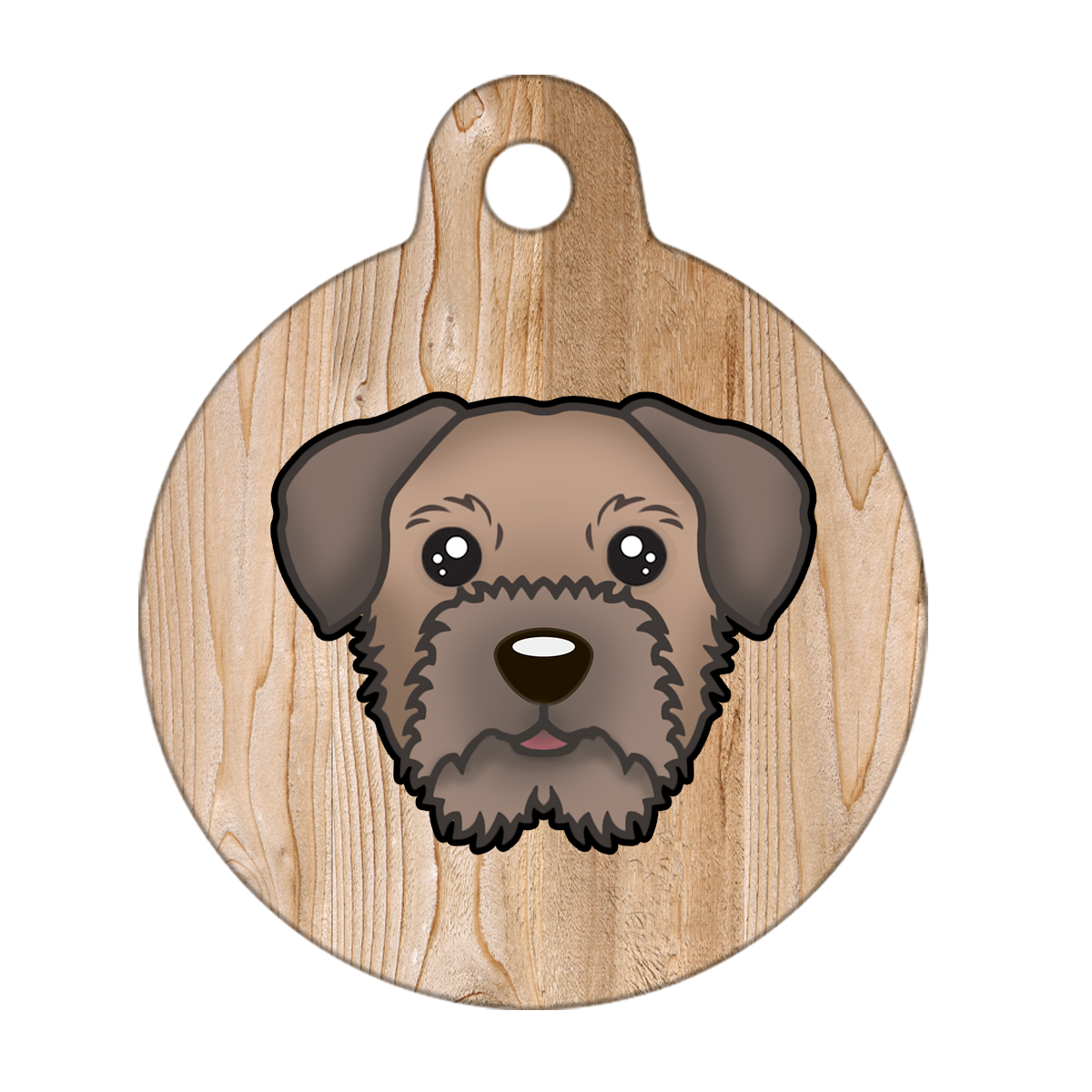 38mm Diameter Large Size - Border Terrier Dog