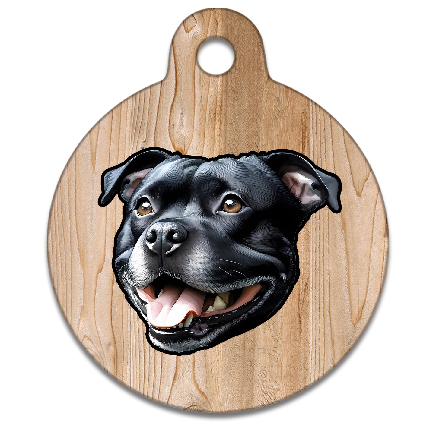 38mm Diameter Large Size - Staffie Dog