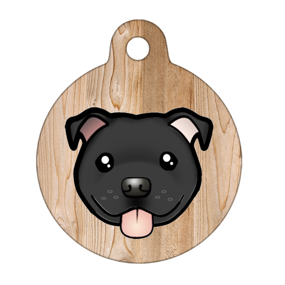 38mm Diameter Large Size - Staffie Cartoon Dog