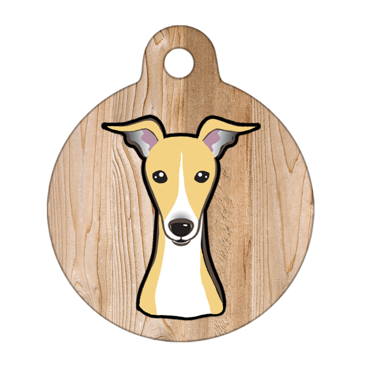 25mm Diameter Small Size - Whippet Dog