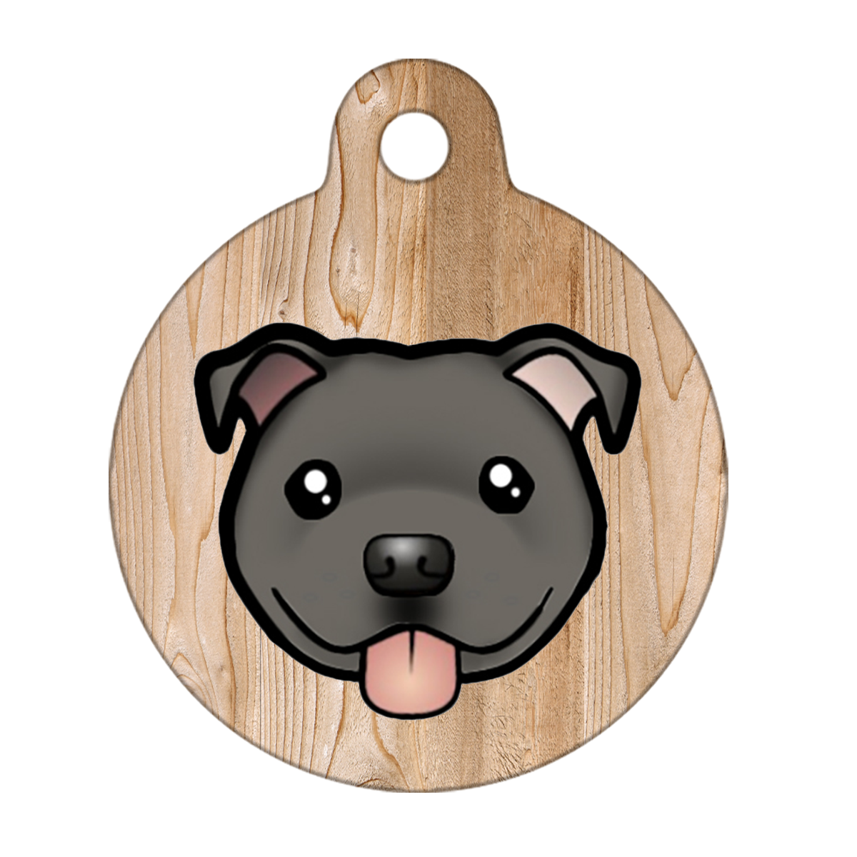 25mm Diameter Small Size - Staffie Cartoon Dog