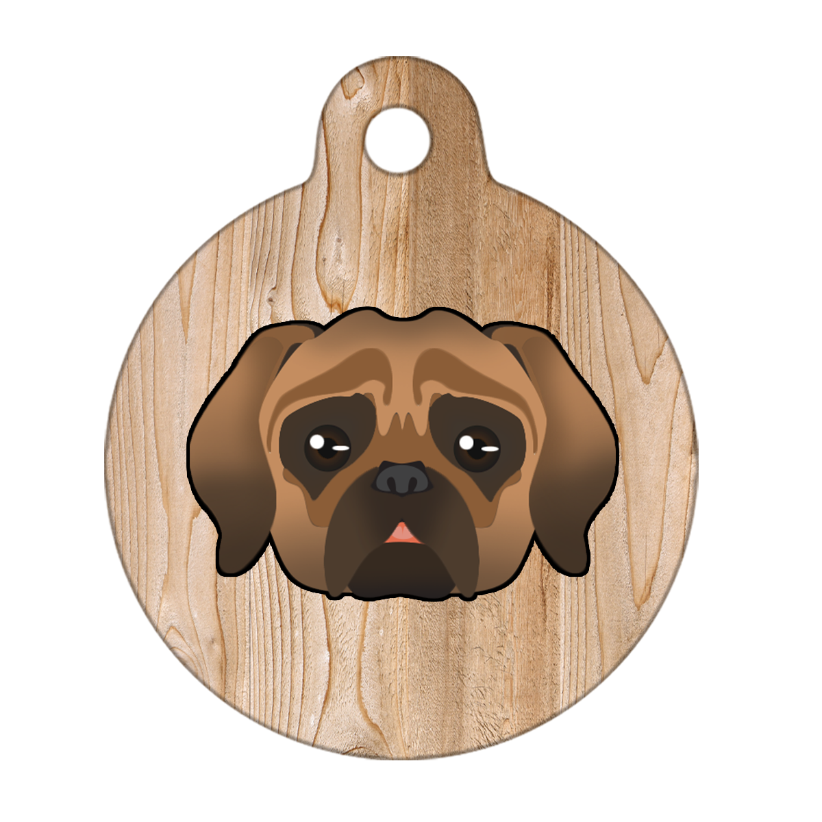 19mm Diameter Tiny Size - Puggle Dog