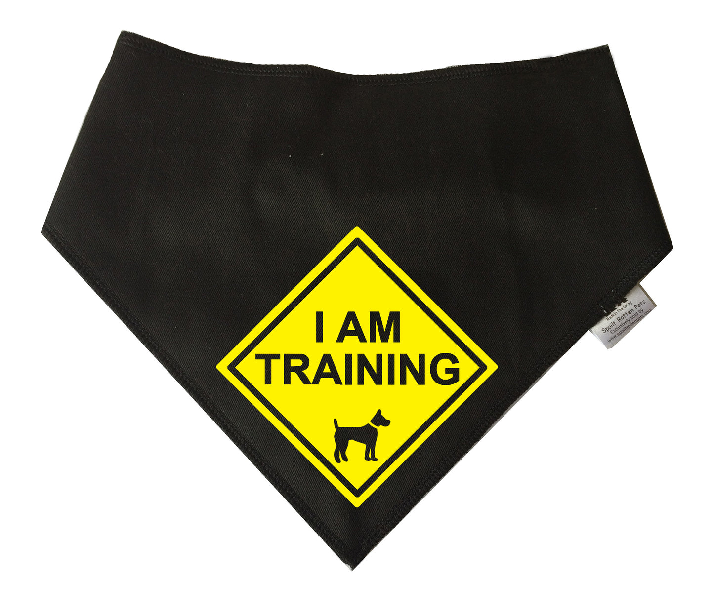 I AM TRAINING Warning Sign Dog Bandana