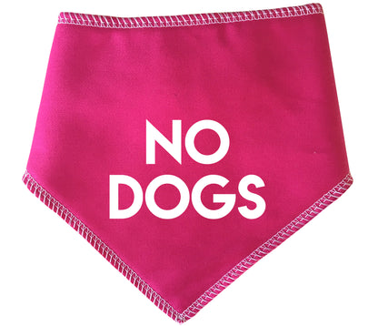 No Dogs Dog Bandana