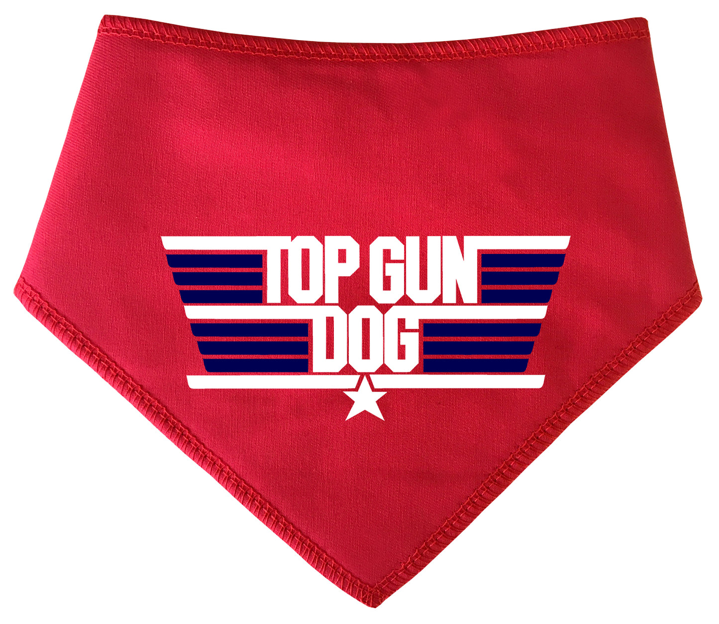 Top Gun Dog Red Bandana