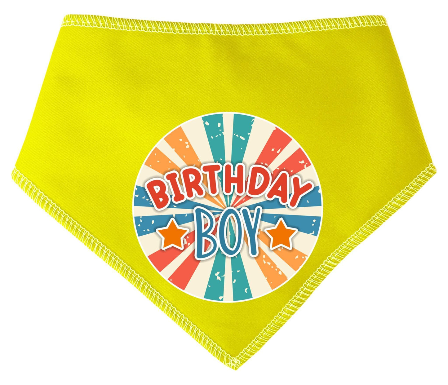 Birthday Boy Retro Sunset Dog Bandana