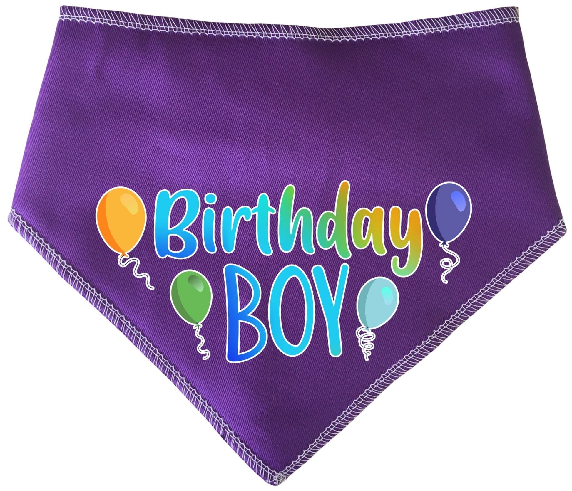 Birthday Boy With Balloons Dog Bandana