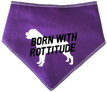 'Born With Rottitude' Dog Bandana